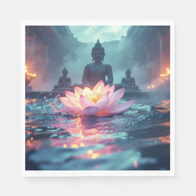 LOTUS - ZEN BUDDHISM NAPKINS (Front)