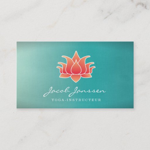Customizable Lotusbloem Visitekaartje Business Card Template