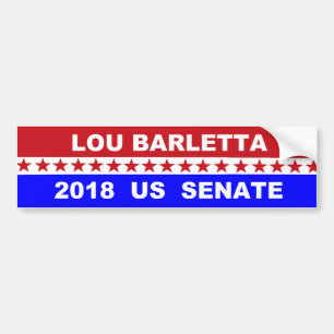Lou Barletta US Senate 2018 Pennsylvania Bumper Sticker