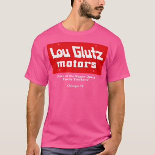Lou Glutz Motors vintage license plate Vacation T-Shirt