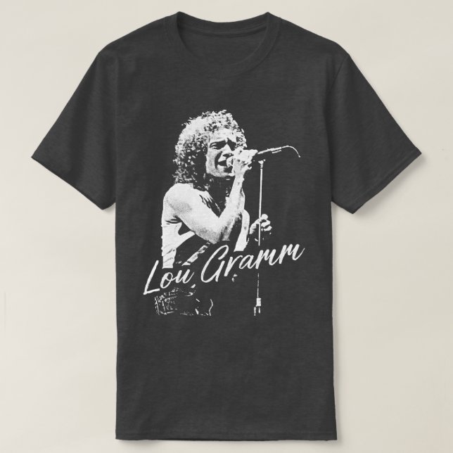 Lou Gramm Retro Fan Art Design T-Shirt (Design Front)