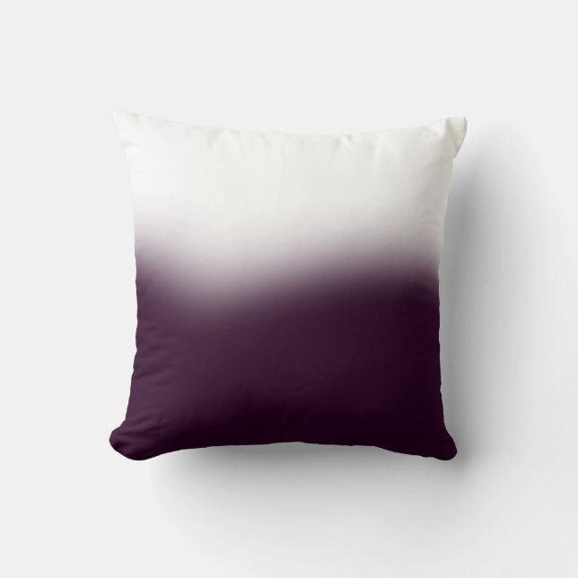 Lou Kirsten Bold Series 2 - Deep Plum Throw Pillow (Front)