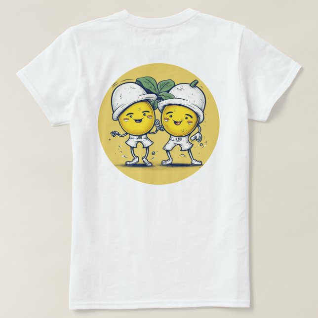 Lou Lou Lemons Humor T-Shirt (Design Back)