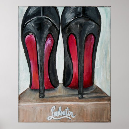 Louboutin Red Bottom Heels Poster Art 