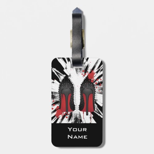 LOUBOUTIN with CRAZY background Luggage Tag