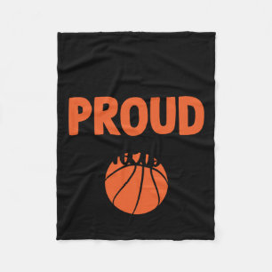 Loud And Proud Basketball Mom - Funny Quotes Fleece Blanket