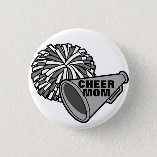 LOUD AND PROUD CHEER MOM BUTTON