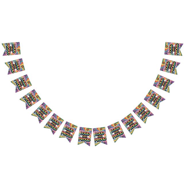 LOUD AND PROUD | LGBTQ+ Pride Ally Bunting Flags (All)