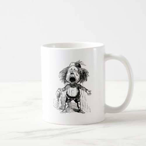 Loud Crying Boy Funny Cartoon Drawing Tears Coffee Mug