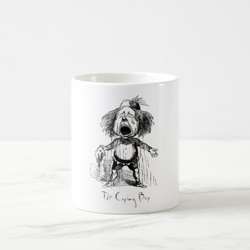 Loud Crying Boy Funny Cartoon Drawing Tears Mug