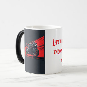 Loud Engine, Fearless Heart Motorcycle Mug