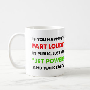 Loud Fart Jet Power Funny Mug