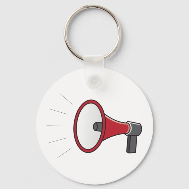 Loud Megaphone Keychain (Front)