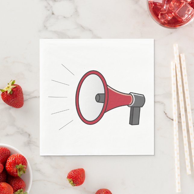 Loud Megaphone Napkins (Creator Uploaded)
