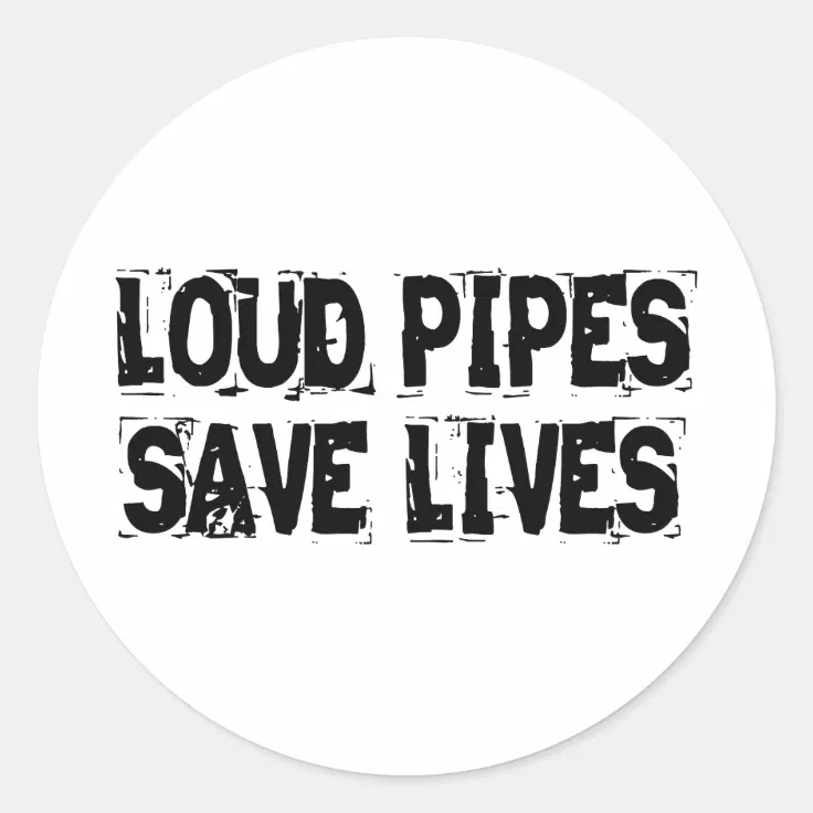 ION Graphics Loud Pipes Save Lives Sticker Die Cut Botswana