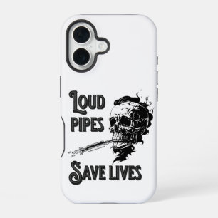 Loud pipes save lives iPhone 16 case