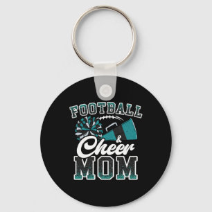 Loud Proud Footll And Cheer Mom Cheerleader Mom Te Keychain