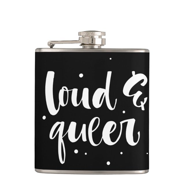 Loud & Queer Flask (Front)