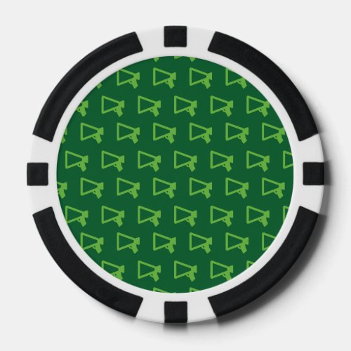 Loud Speaker greens Poker Chips