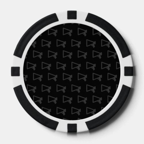 Loud Speaker grey Poker Chips