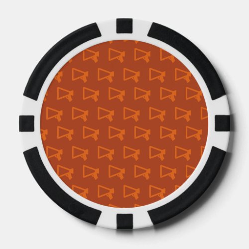Loud Speaker oranges Poker Chips