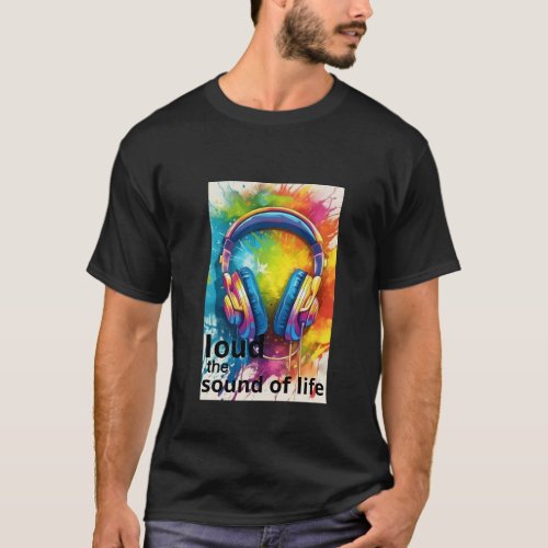 Loud the sound of life T_Shirt