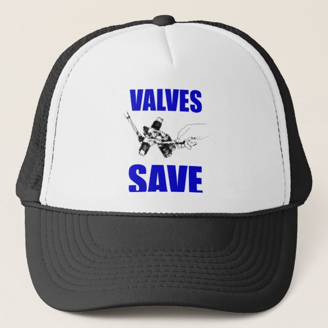 Loud Valves Save Lives Trucker Hat (Front)