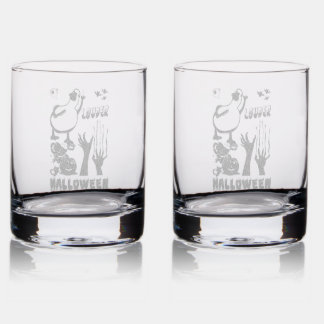 Louder Barware Smashing Boo Zombie Halloween Rocks Glass