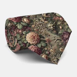 Louder than Blooms – Gothic Victorian Square Neck Tie