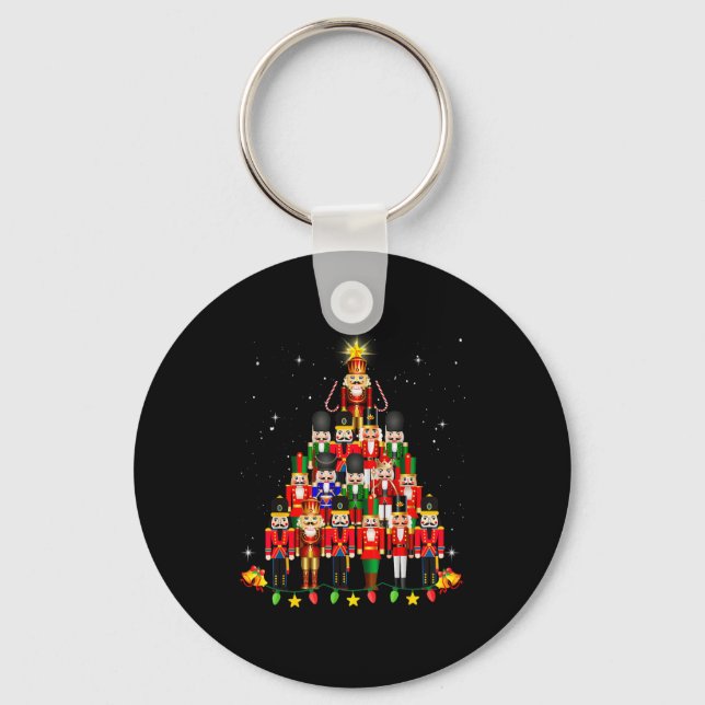 Loudest Nutcracker Group Matching Family Holiday F Keychain (Front)