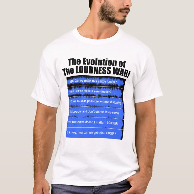 Loudness War Evolution T-shirt (Front)