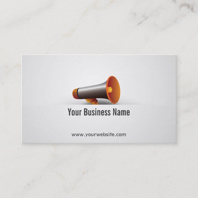 Loudspeaker/Megaphone Business Card (Front)