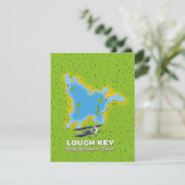 Lough Key County Roscommon, Ireland map (Standing Front)