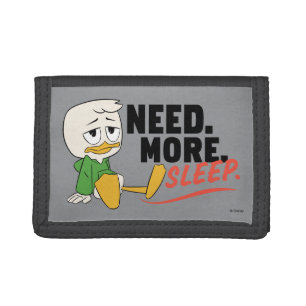 Louie Duck Need. More. Sleep. Tri-fold Wallet