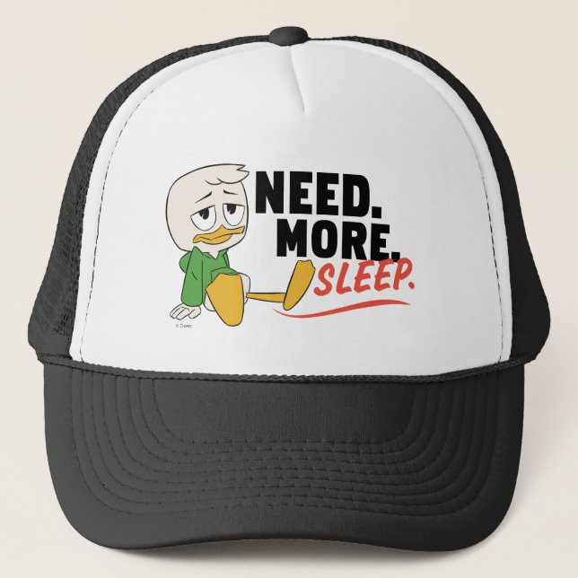 Louie Duck | Need. More. Sleep. Trucker Hat (Front)