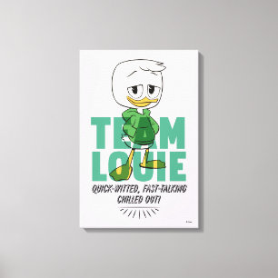 Louie Duck   Team Louie Canvas Print