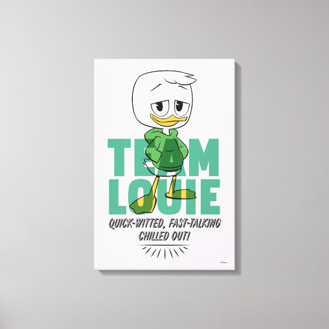 Louie Duck | Team Louie Canvas Print (Front)