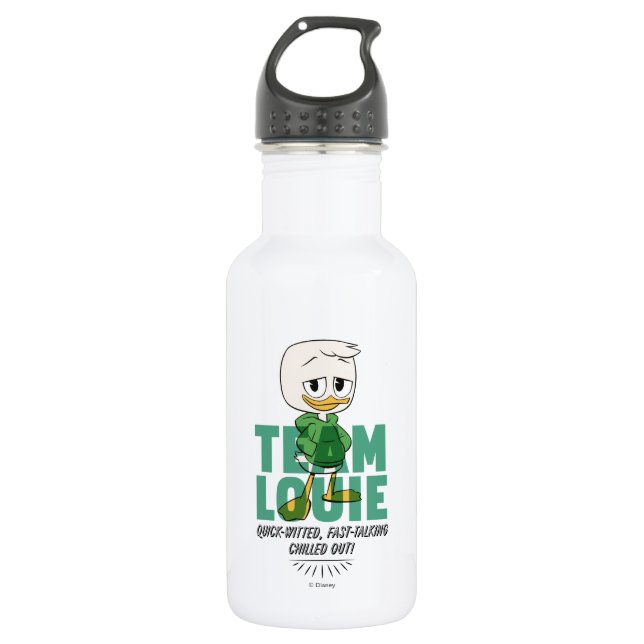 Louie Duck | Team Louie Stainless Steel Water Bottle (Front)