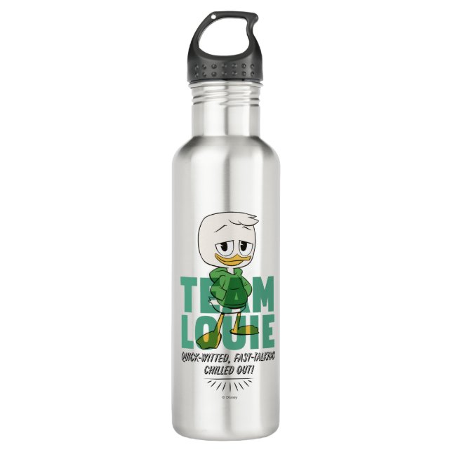 Louie Duck | Team Louie Stainless Steel Water Bottle (Front)