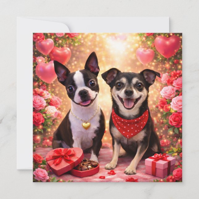 Louie & Luna Wish You a Happy Valentine's Day 8 Card (Front)