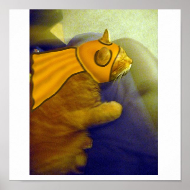 Louie the Ginger Cat as Captain Me-Ow Poster (Front)