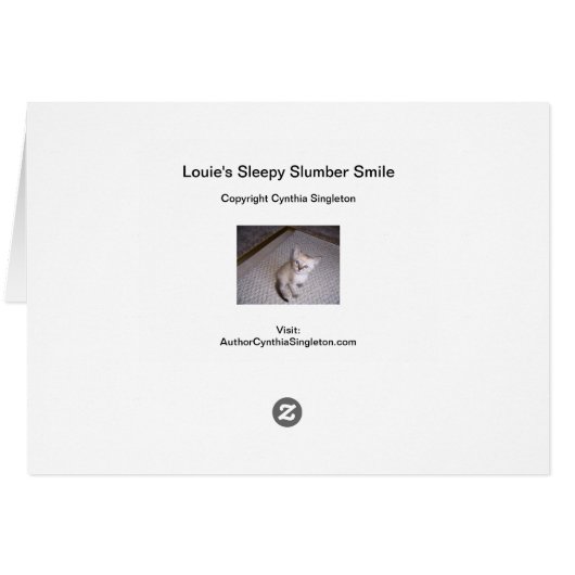 Louie's Sleepy Slumber Smile (Back Horizontal)