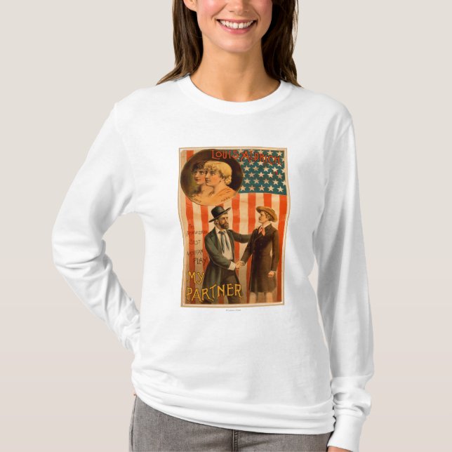 Louis Aldrich in My partner Theatrical Play T-Shirt (Front)