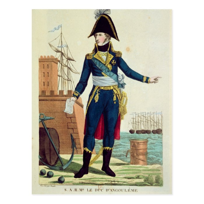 Louis Antoine de Bourbon  Duke of Angouleme Postcard