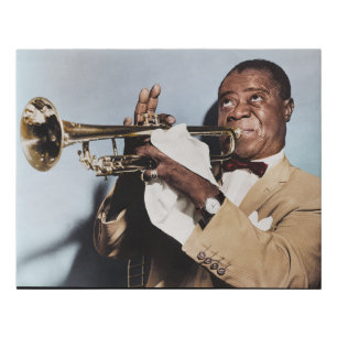 Louis Armstrong Faux Canvas Print