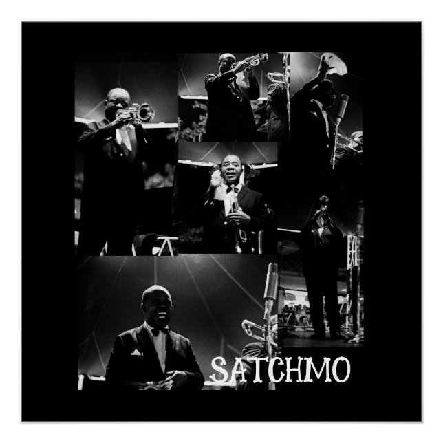Louis Armstrong Satchmo Vintage Photograph  Poster (Front)