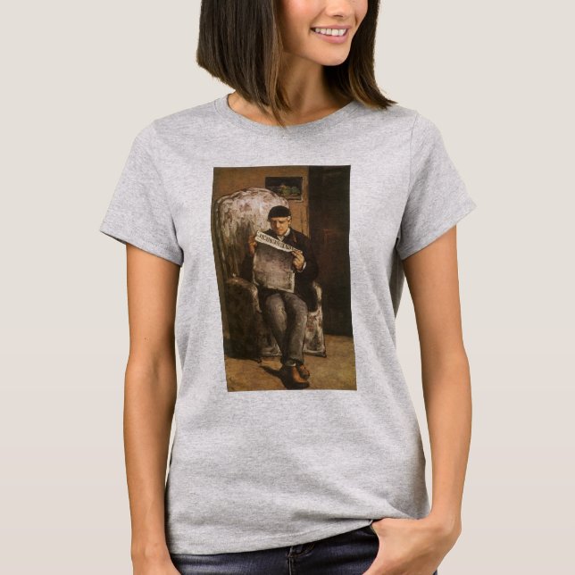 Louis Auguste Cezanne Father Of The Artist Reading T-Shirt (Front)