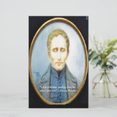 Louis Braille Famous Quote (Standing Front)