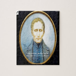 Louis Braille Famous Quote Jigsaw Puzzle
