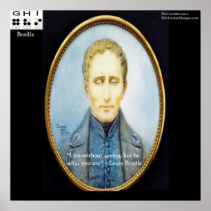 Louis Braille Famous Quote Poster